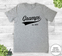 Gramps Est. 2023 - Unisex T-shirt - New Gramps Shirt - Gramps To Be Gift - familyteeprints