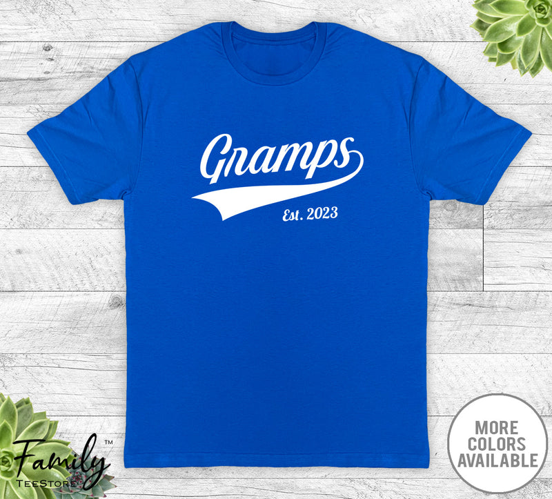 Gramps Est. 2023 - Unisex T-shirt - New Gramps Shirt - Gramps To Be Gift - familyteeprints