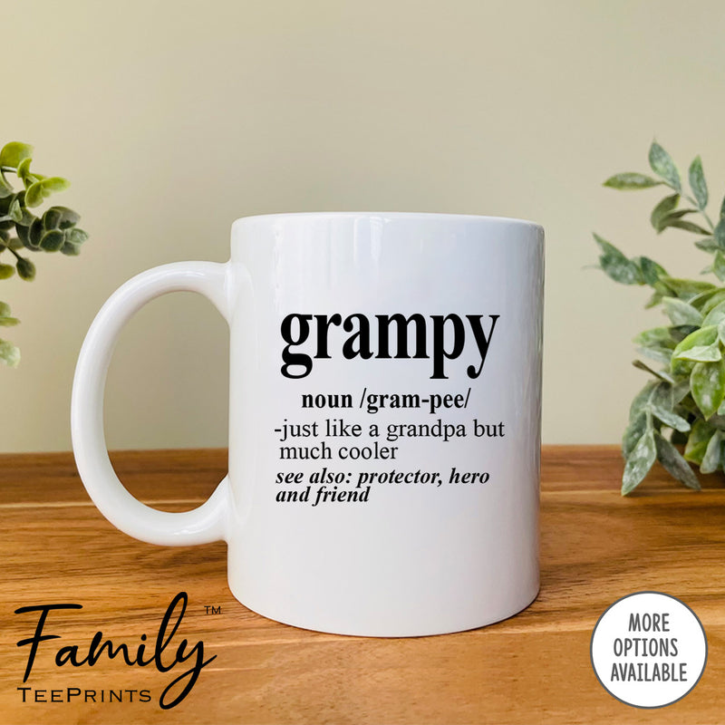 Grampy Noun - Coffee Mug - Funny Grampy Gift - New Grampy Mug - familyteeprints