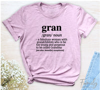 Gran A Fabulous Woman With Grandchildren... - Unisex T-shirt - Gran Shirt - Gift for Gran - familyteeprints