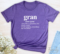 Gran Noun - Unisex T-shirt - Gran Shirt - Gift Fo Gran - familyteeprints
