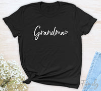 Grandma Heart - Unisex T-shirt - Grandma Shirt - Gift For New Grandma - familyteeprints