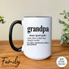 Grandpa Noun - Coffee Mug - Funny Grandpa Gift - New Grandpa Mug - familyteeprints