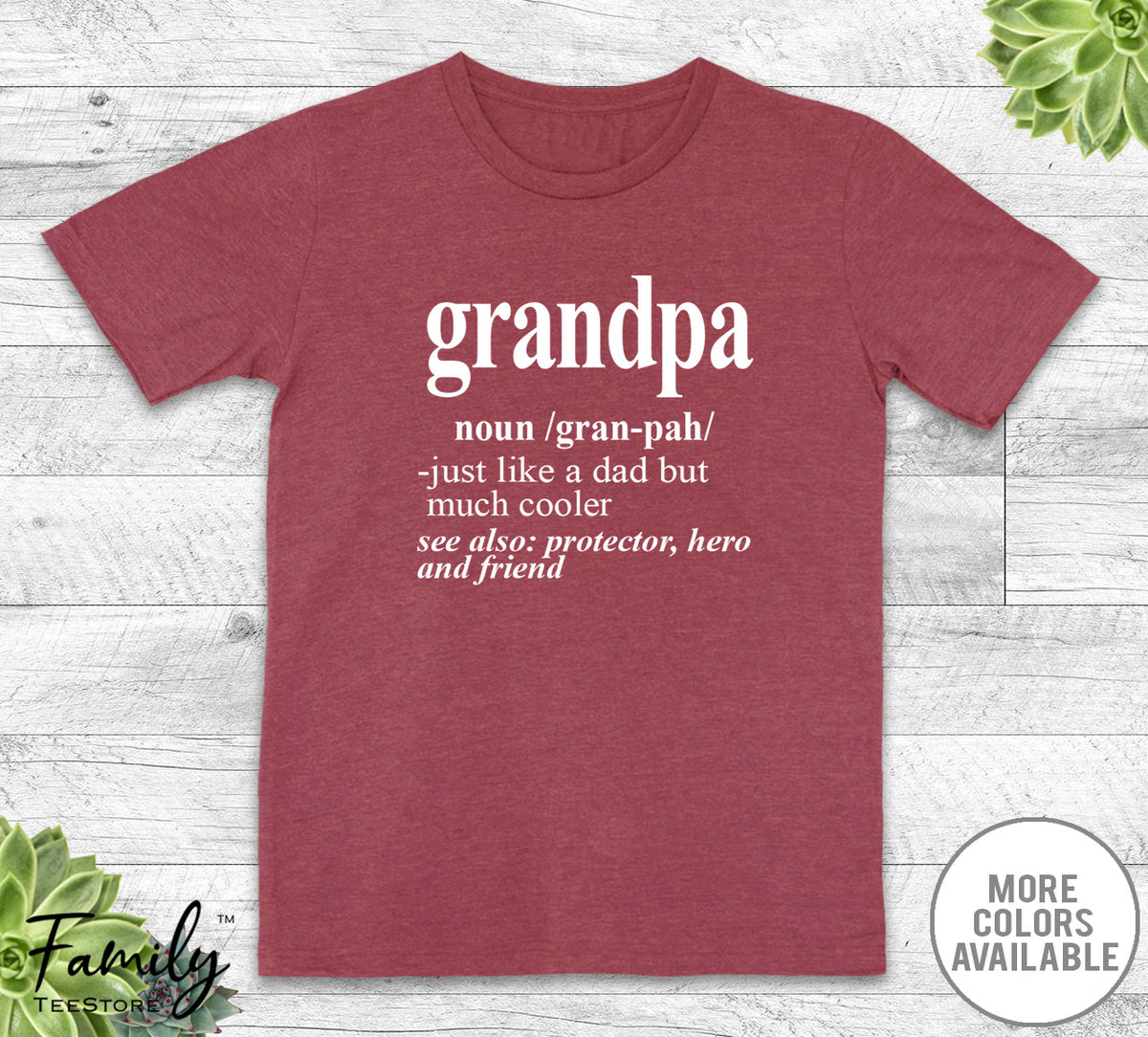 Grandpa Noun - Unisex T-shirt - Grandpa Shirt - Grandpa Gift