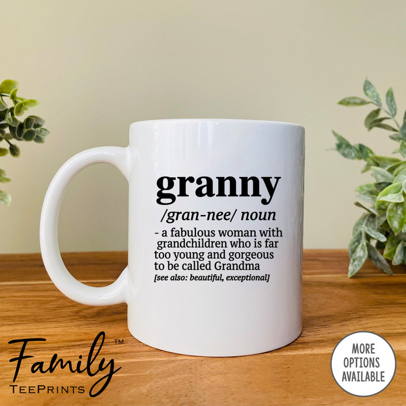Granny A Fabulous Woman With Grandchildren...  - Coffee Mug - Funny Granny Gift - Granny Mug