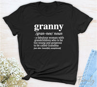Granny A Fabulous Woman With Grandchildren... - Unisex T-shirt - Granny Shirt - Gift for Granny - familyteeprints