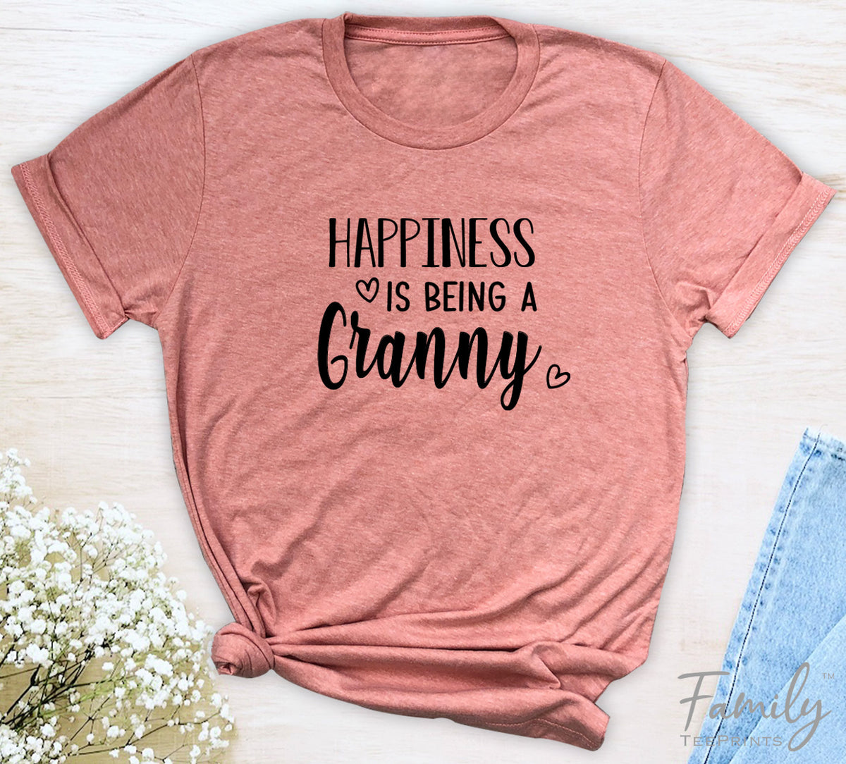Happiness Is Being A Granny - Unisex T-shirt - Granny Shirt - Gift for Granny - familyteeprints