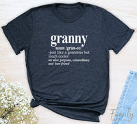 Granny Noun - Unisex T-shirt - Granny Shirt - Gift Fo Granny - familyteeprints