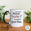 Only The Best Nanas Get Promoted To Great Nana - Coffee Mug - Gifts For Great Nana To Be - Great Nana Coffee Mug - familyteeprints