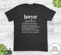 Lawyer Noun - Unisex T-shirt - Lawyer Shirt - Lawyer Gift - familyteeprints