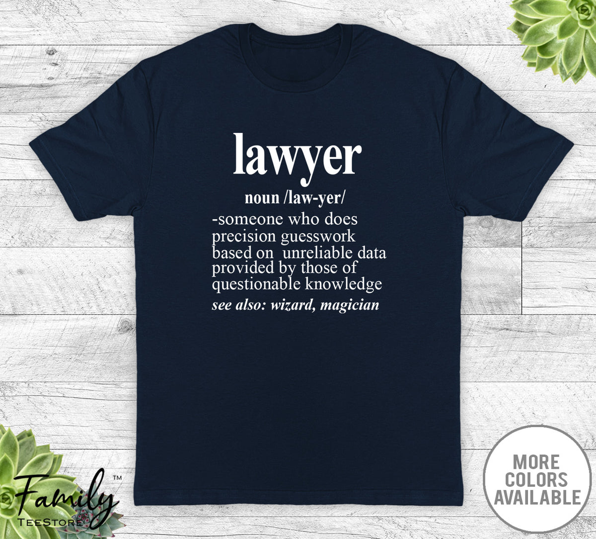 Lawyer Noun - Unisex T-shirt - Lawyer Shirt - Lawyer Gift - familyteeprints