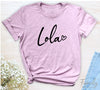 Lola Heart - Unisex T-shirt - Lola Shirt - Gift For New Lola - familyteeprints