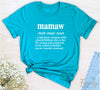 Mamaw A Fabulous Woman With Grandchildren... - Unisex T-shirt - Mamaw Shirt - Gift for Mamaw - familyteeprints