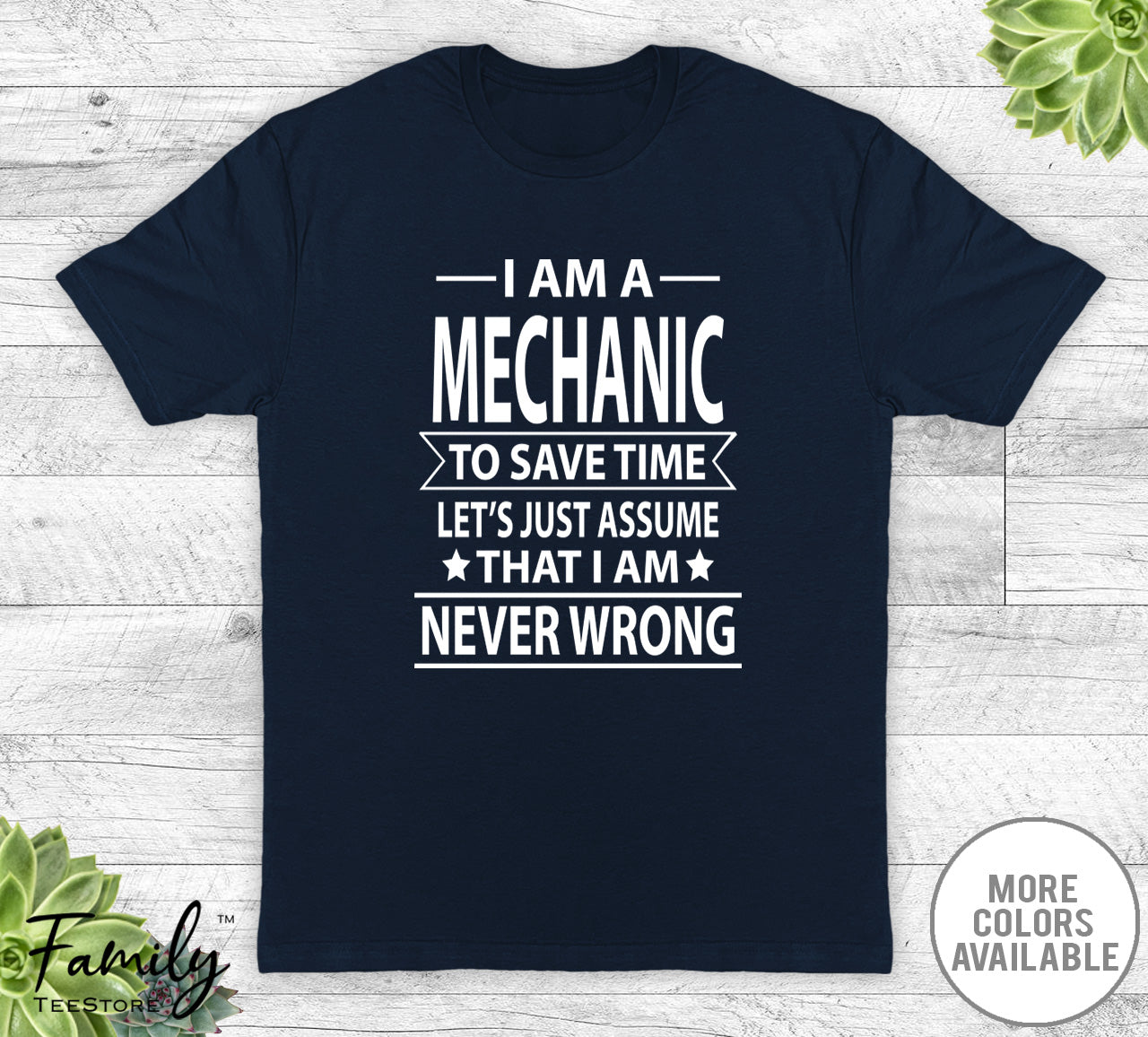 I Am A Mechanic To Save Time - Unisex T-shirt - Mechanic Shirt - Mechanic  Gift