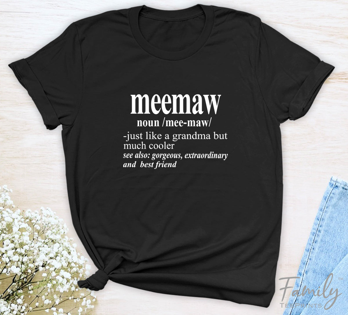 Meemaw Noun - Unisex T-shirt - Meemaw Shirt - Gift For Meemaw - familyteeprints