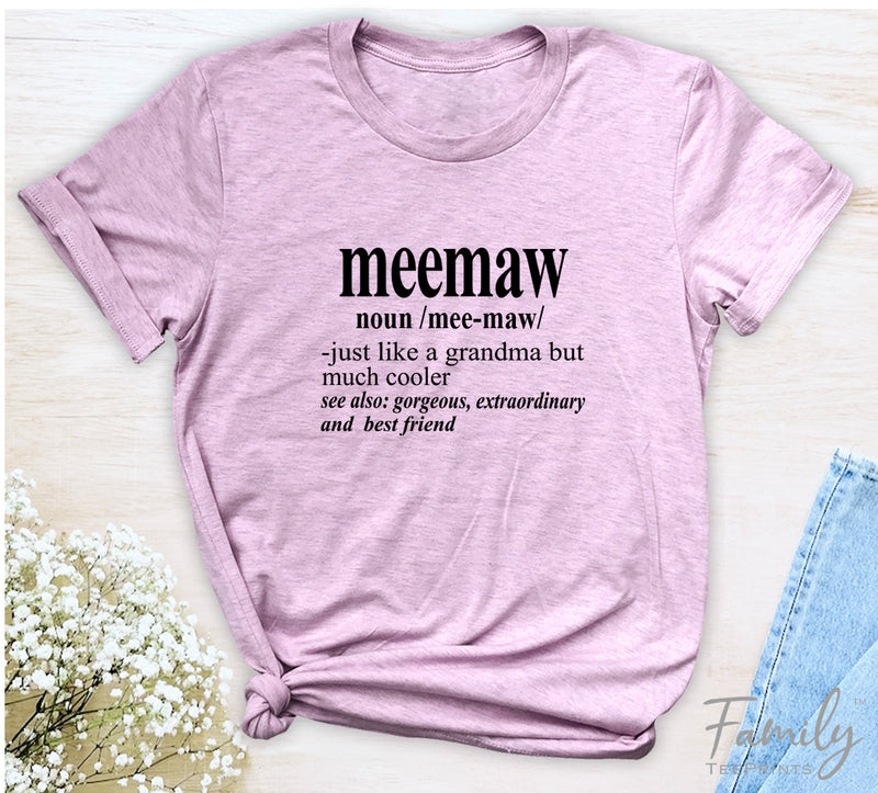 Meemaw Noun - Unisex T-shirt - Meemaw Shirt - Gift For Meemaw - familyteeprints