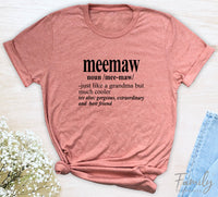 Meemaw Noun - Unisex T-shirt - Meemaw Shirt - Gift For Meemaw - familyteeprints