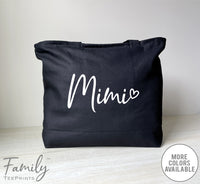 Mimi Heart - Zippered Tote Bag - Mimi Bag - Mimi Gift - familyteeprints