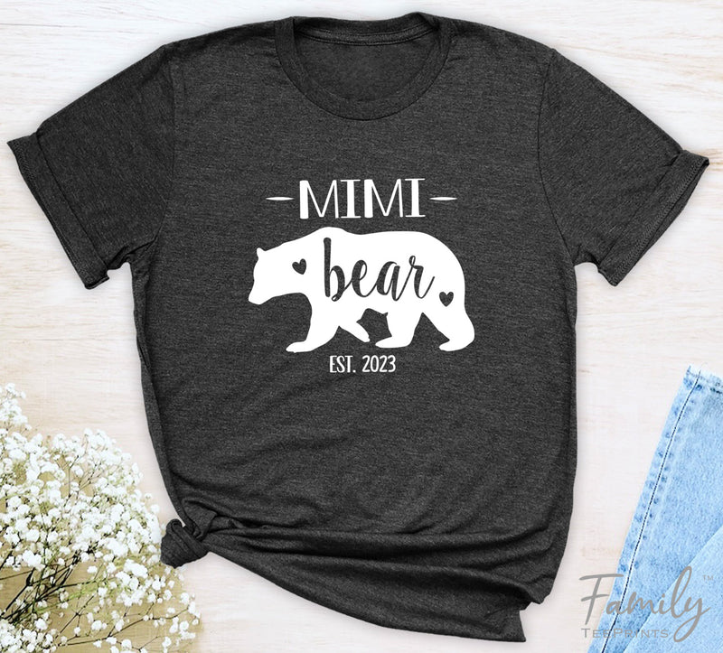 Mimi Bear Est. 2023 - Unisex T-shirt - Mimi Shirt - Gift For New Mimi - familyteeprints