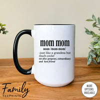Mom Mom Noun - Coffee Mug - Funny Mom Mom Gift - New Mom Mom Mug - familyteeprints