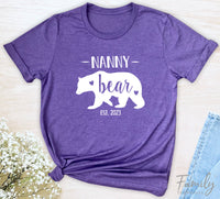 Nanny Bear Est. 2023 - Unisex T-shirt - Nanny Shirt - Gift For New Nanny - familyteeprints