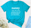 Nanny A Fabulous Woman With Grandchildren... - Unisex T-shirt - Nanny Shirt - Gift For Nanny - familyteeprints