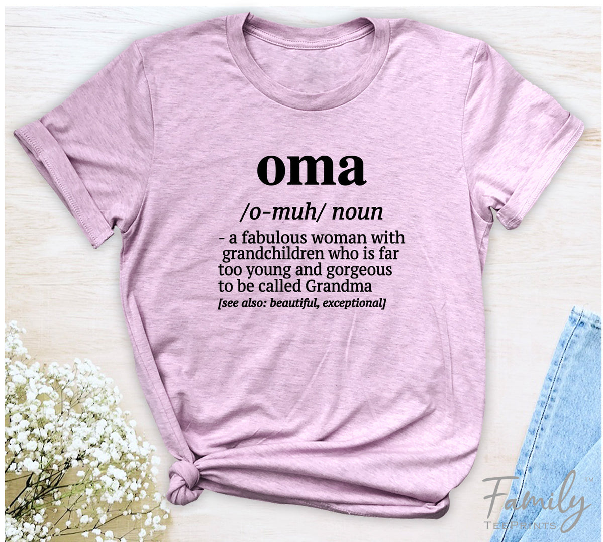 Oma A Fabulous Woman With Grandchildren... - Unisex T-shirt - Oma Shirt - Gift For Oma