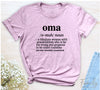 Oma A Fabulous Woman With Grandchildren... - Unisex T-shirt - Oma Shirt - Gift For Oma - familyteeprints