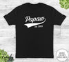 Papaw Est. 2023 - Unisex T-shirt - New Papaw Shirt - Papaw To Be Gift - familyteeprints