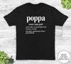 Poppa Noun - Unisex T-shirt - Poppa Shirt - Poppa Gift - familyteeprints