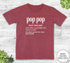 Pop Pop Noun - Unisex T-shirt - Pop Pop Shirt - Pop Pop Gift - familyteeprints