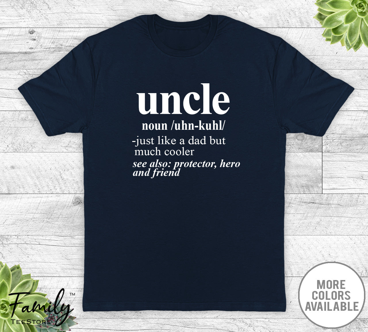 Uncle Noun Unisex T Shirt Uncle Shirt Uncle Gift Black 2XLarge